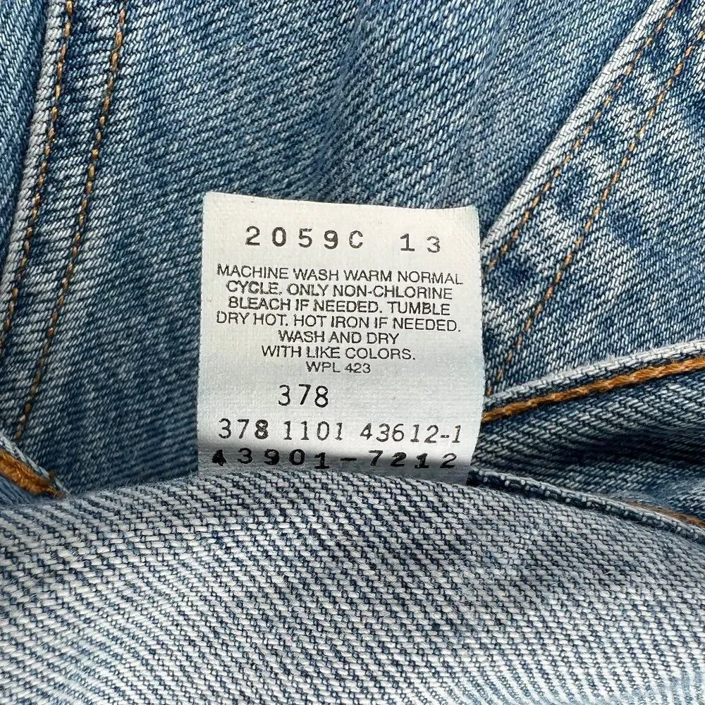 Levi’s Jeans Vintage 2001 Men’s‎ 38x30 Relaxed Fit Straight Leg Blue Heavy Denim